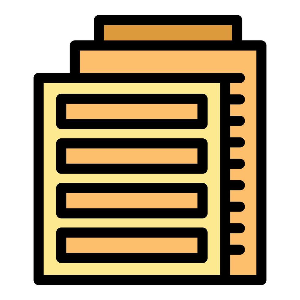 Simple vector icon of a modern office building with big windows