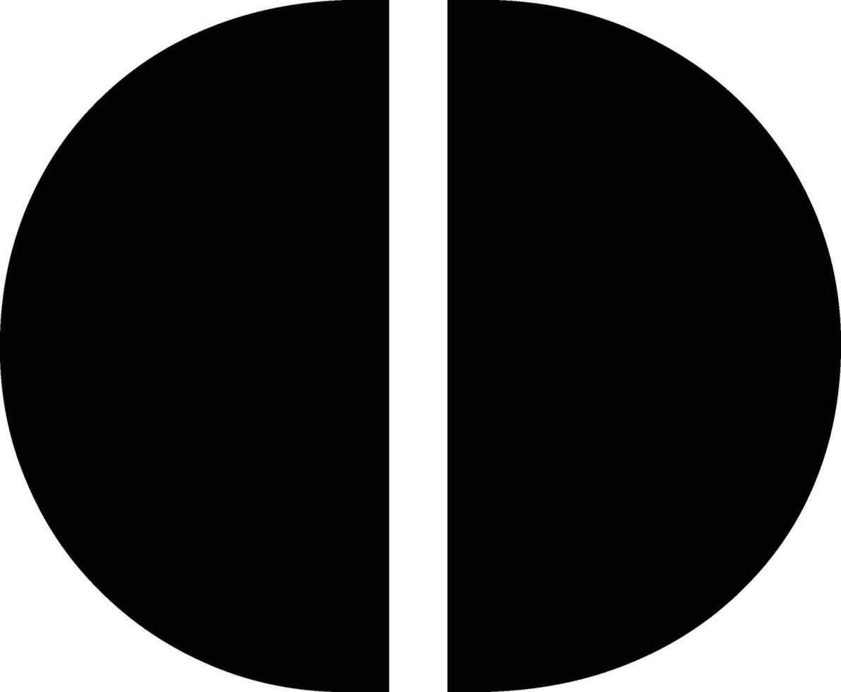 Bold Geometric Numbers 0 Set vector