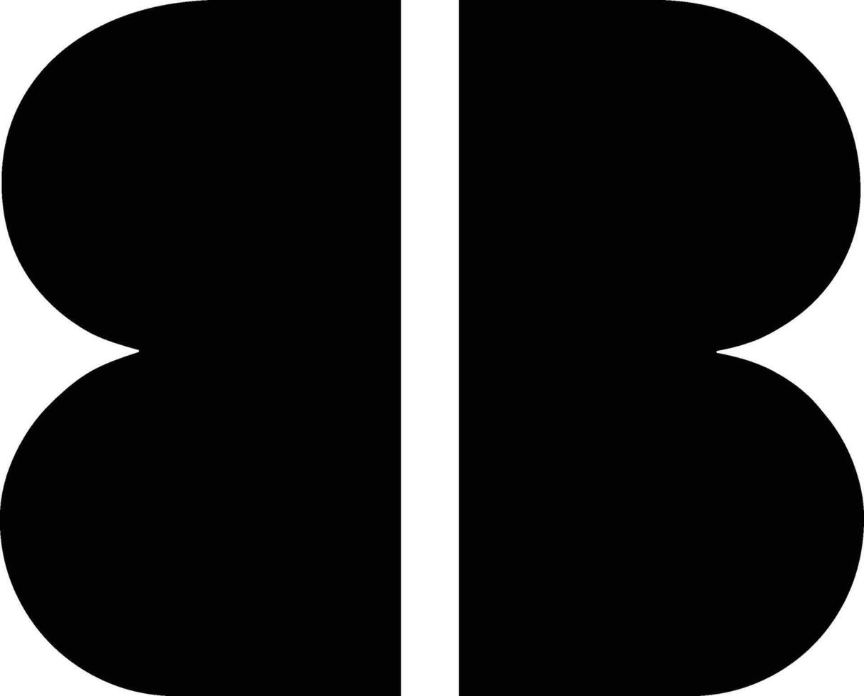 Bold Geometric Numbers 8 Set vector