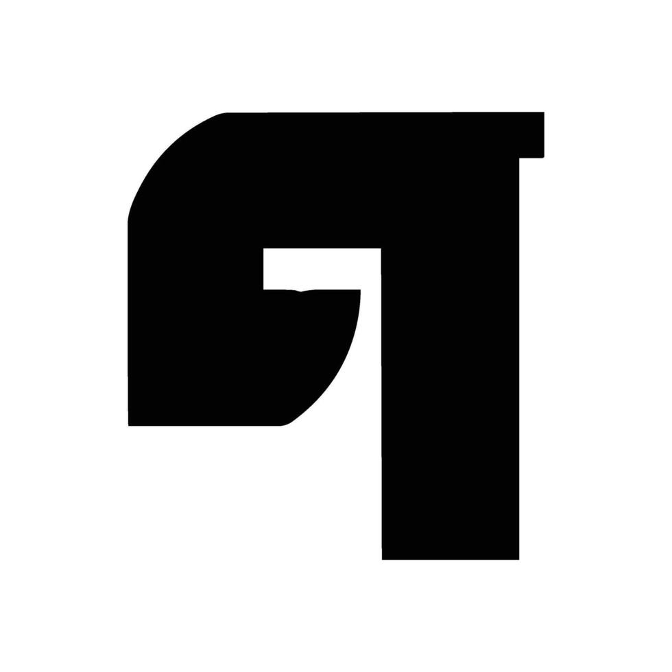 Aesthetic Bold Bengali Alphabet Na Set vector
