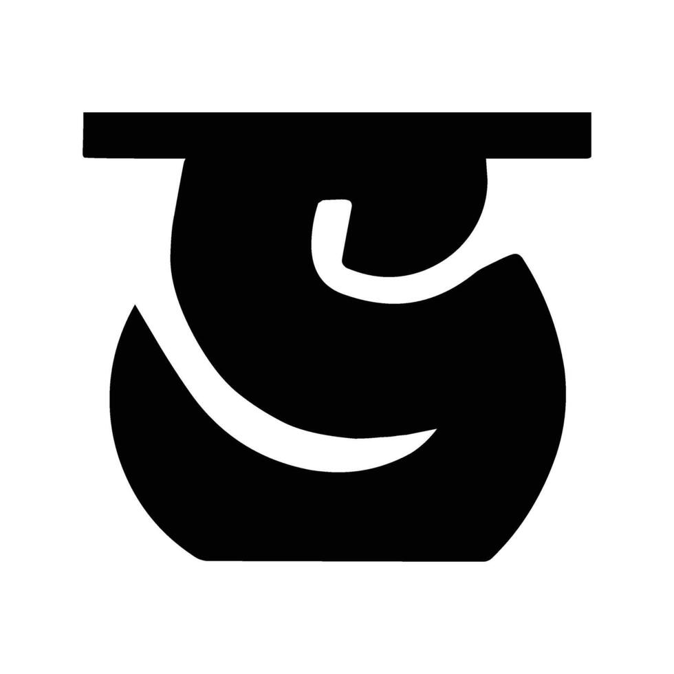 Aesthetic Bold Bengali Alphabet Bha Set vector