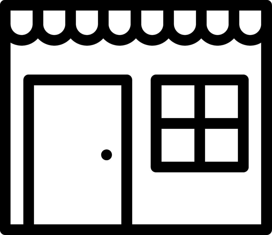 Shop Line Icon vector