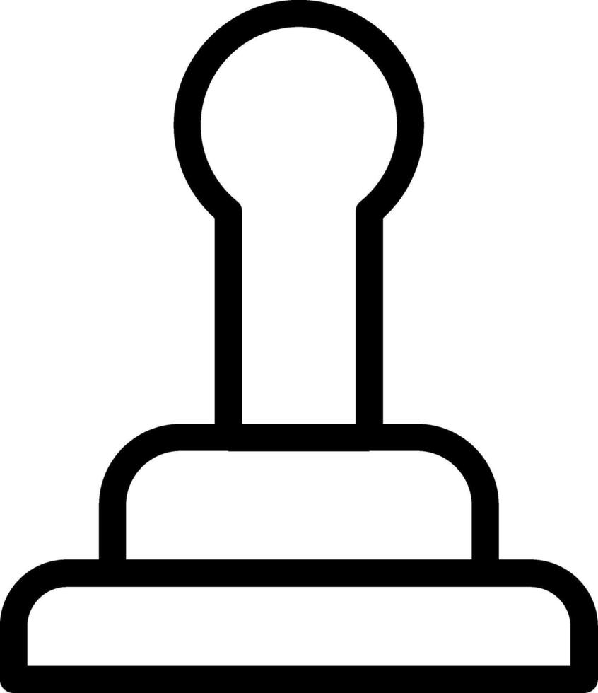 Stamp Line Icon vector