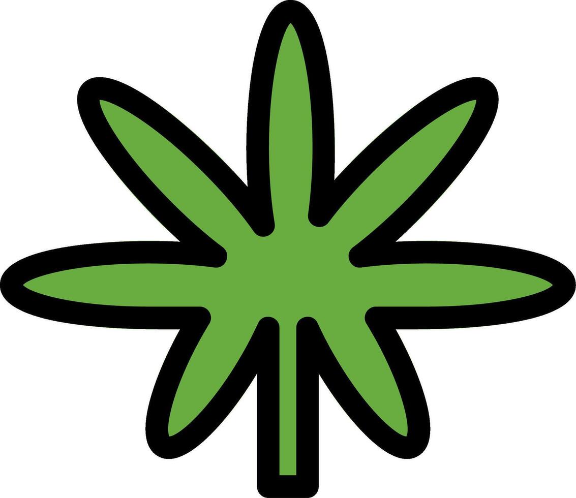 Weed Line Icon vector