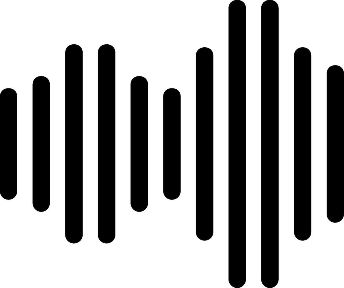 Sound Glyph Icon vector