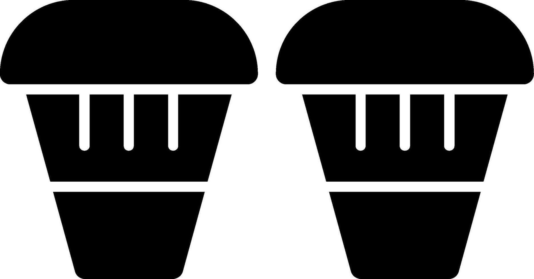 Bongo Glyph Icon vector