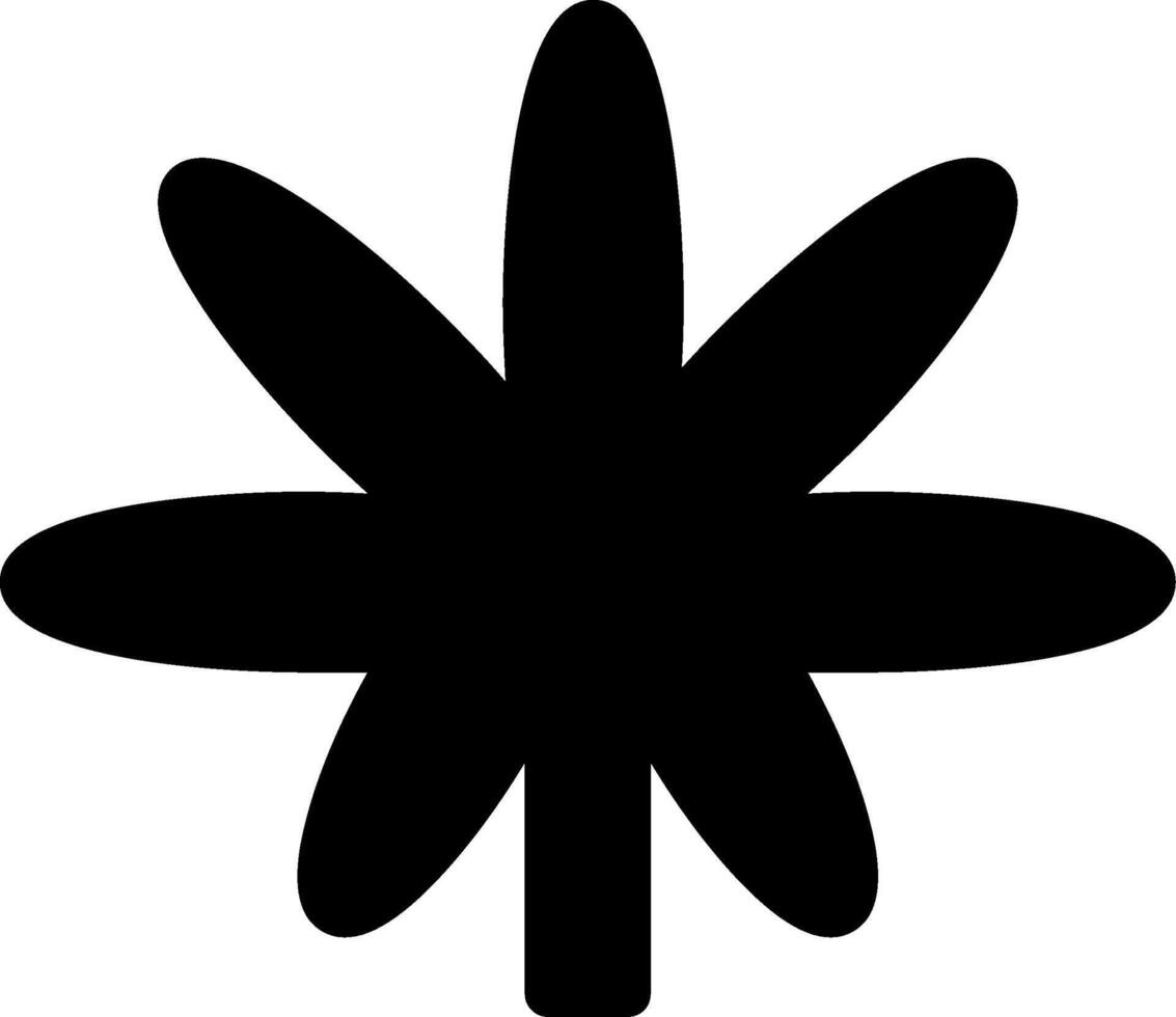 Weed Glyph Icon vector