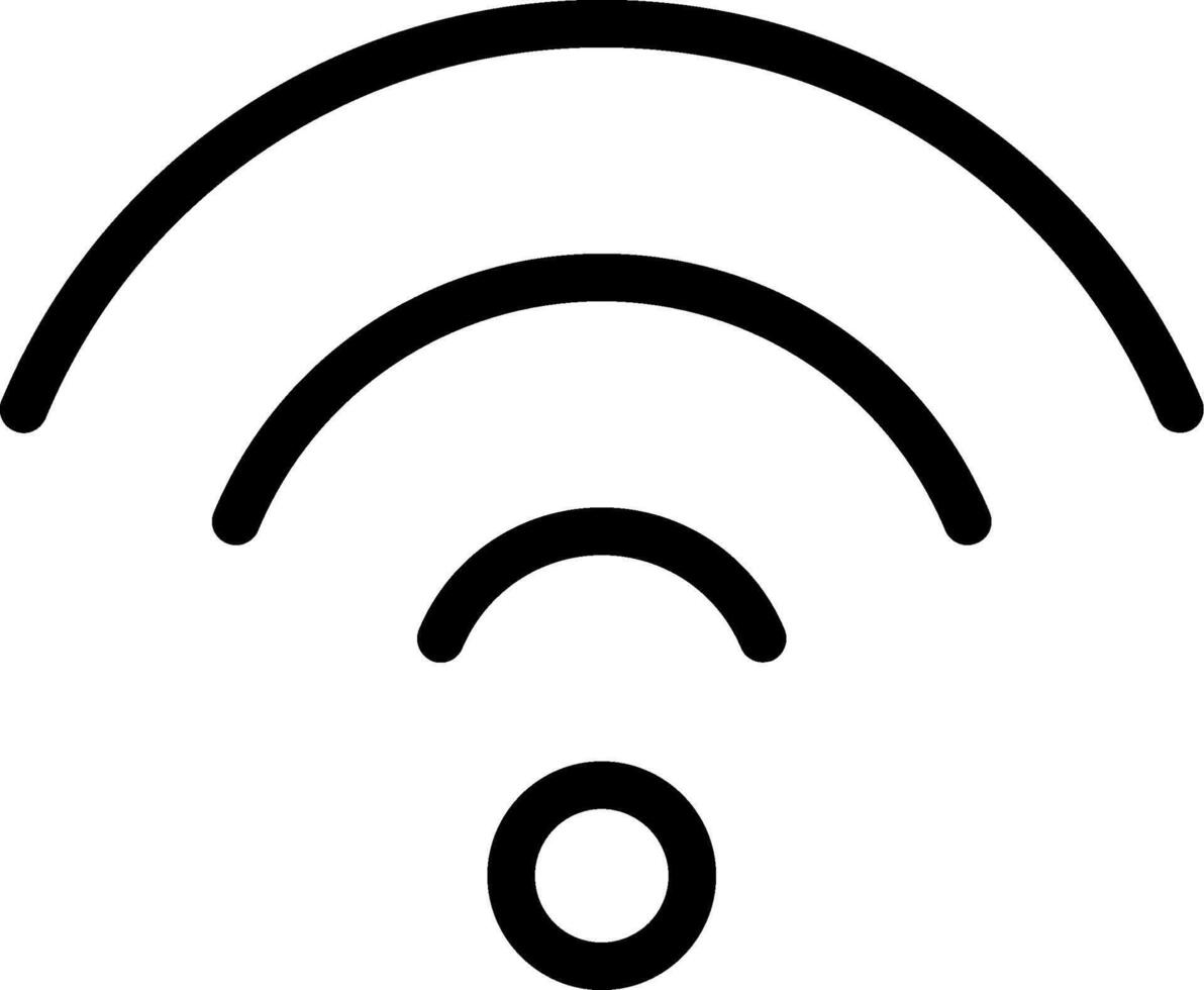 Wifi Line Icon vector