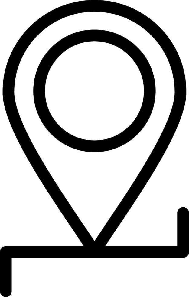Location Line Icon vector