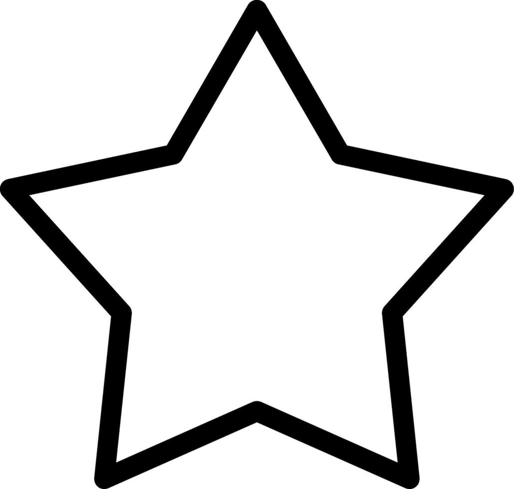 Star Line Icon vector