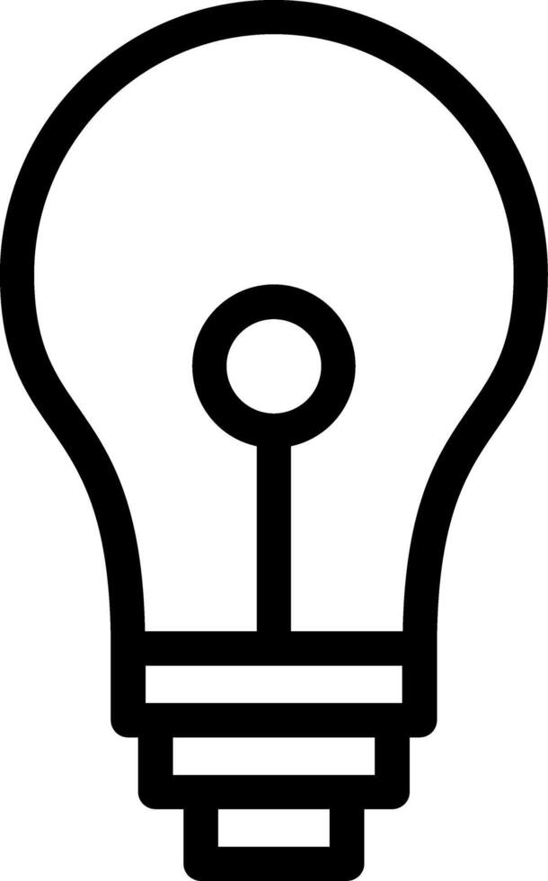 Bulb Line Icon vector