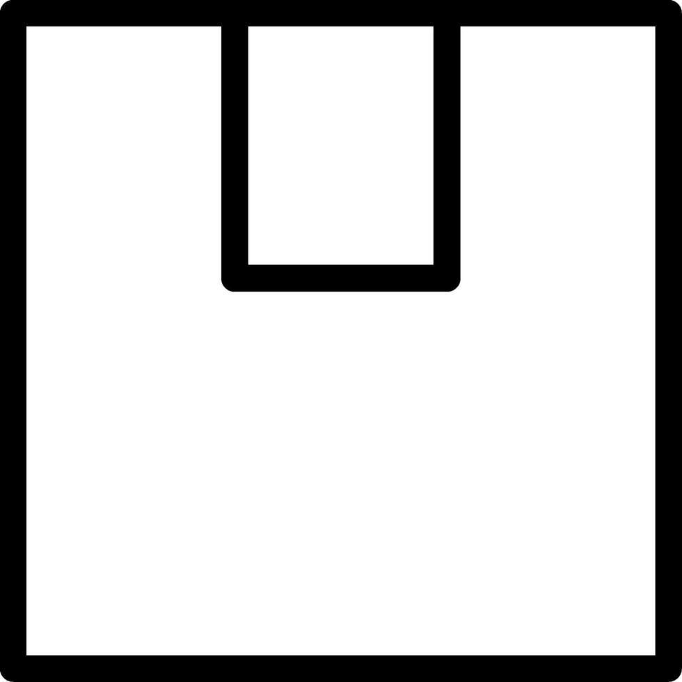 Box Line Icon vector