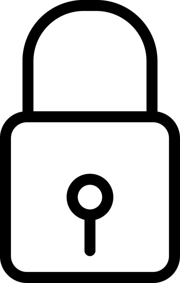 Lock Line Icon vector