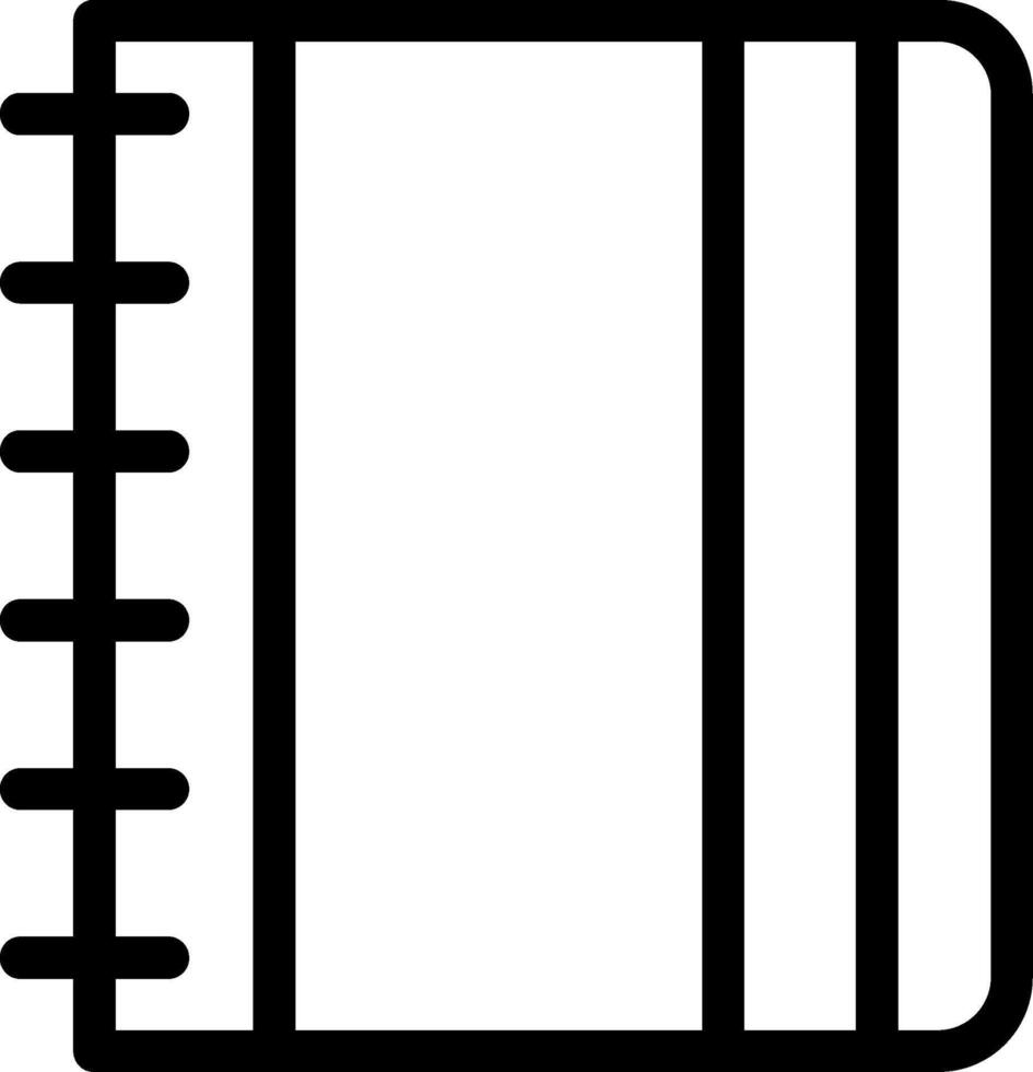 Contact Book Line Icon vector