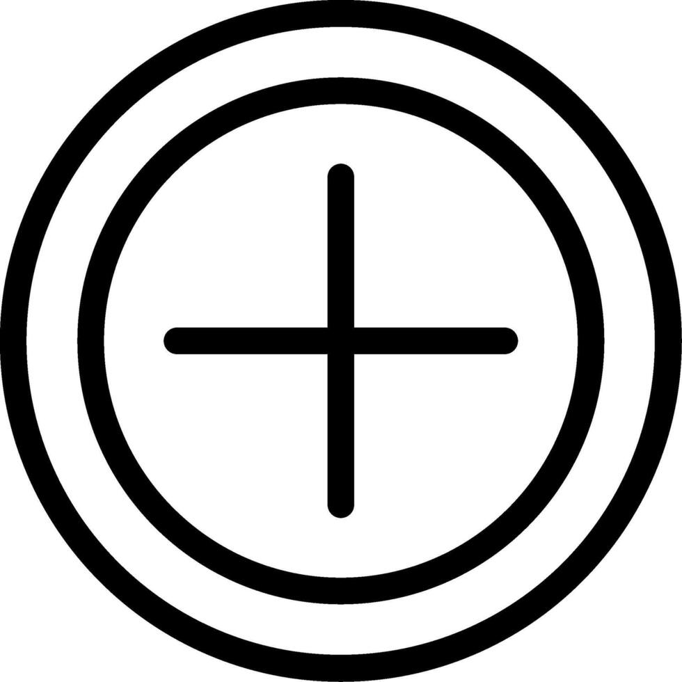 Add Line Icon vector