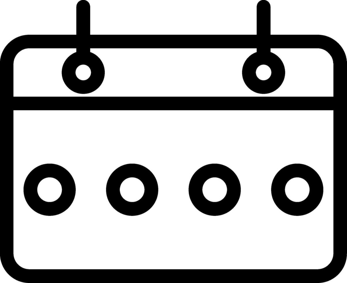Calendar Line Icon vector