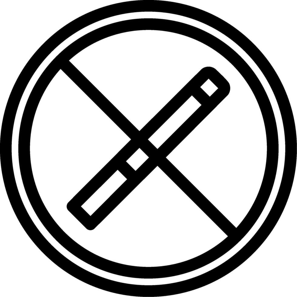 Quit Line Icon vector