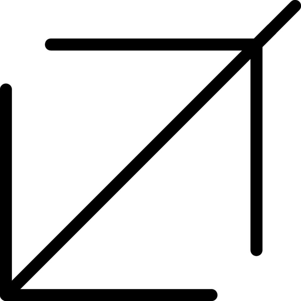 Crop Line Icon vector