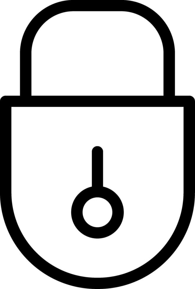 Lock Line Icon vector