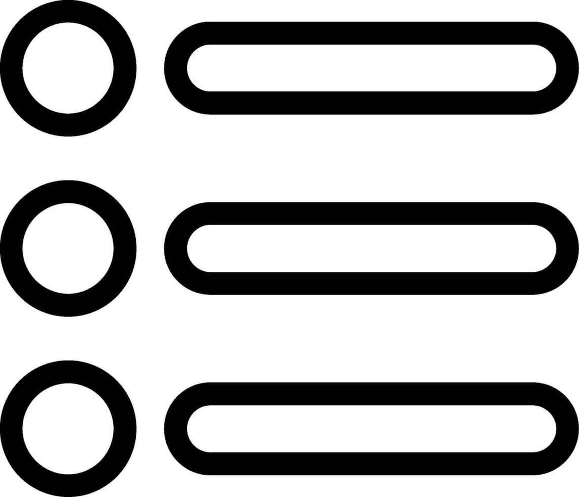 List Line Icon vector