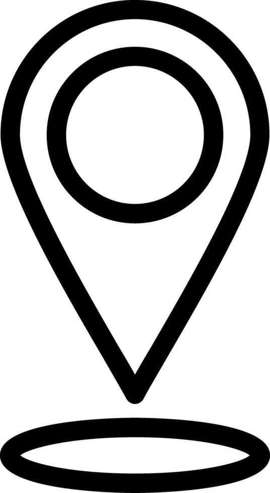 Location Line Icon vector