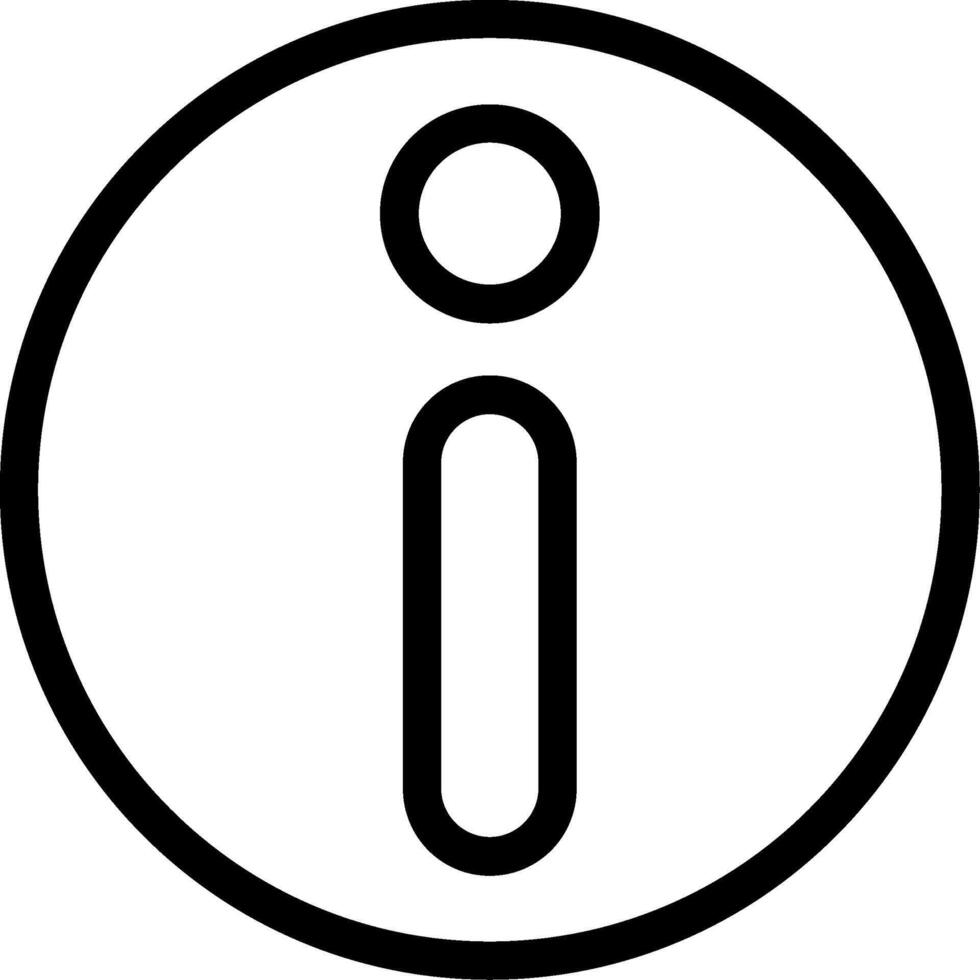 Info Line Icon vector