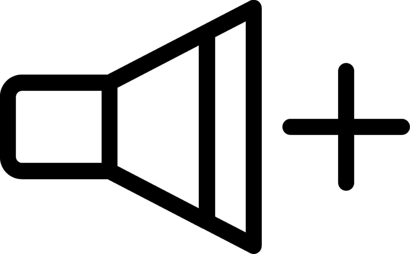 Volume Up Line Icon vector