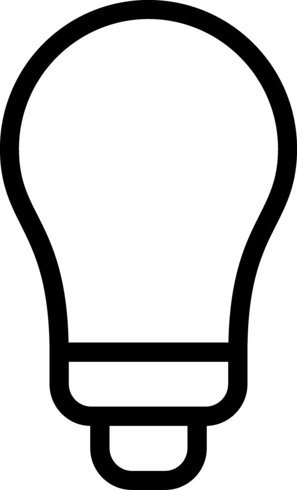 Bulb Line Icon vector