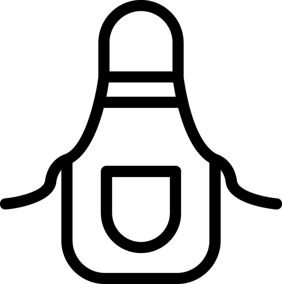 Apron Line Icon vector