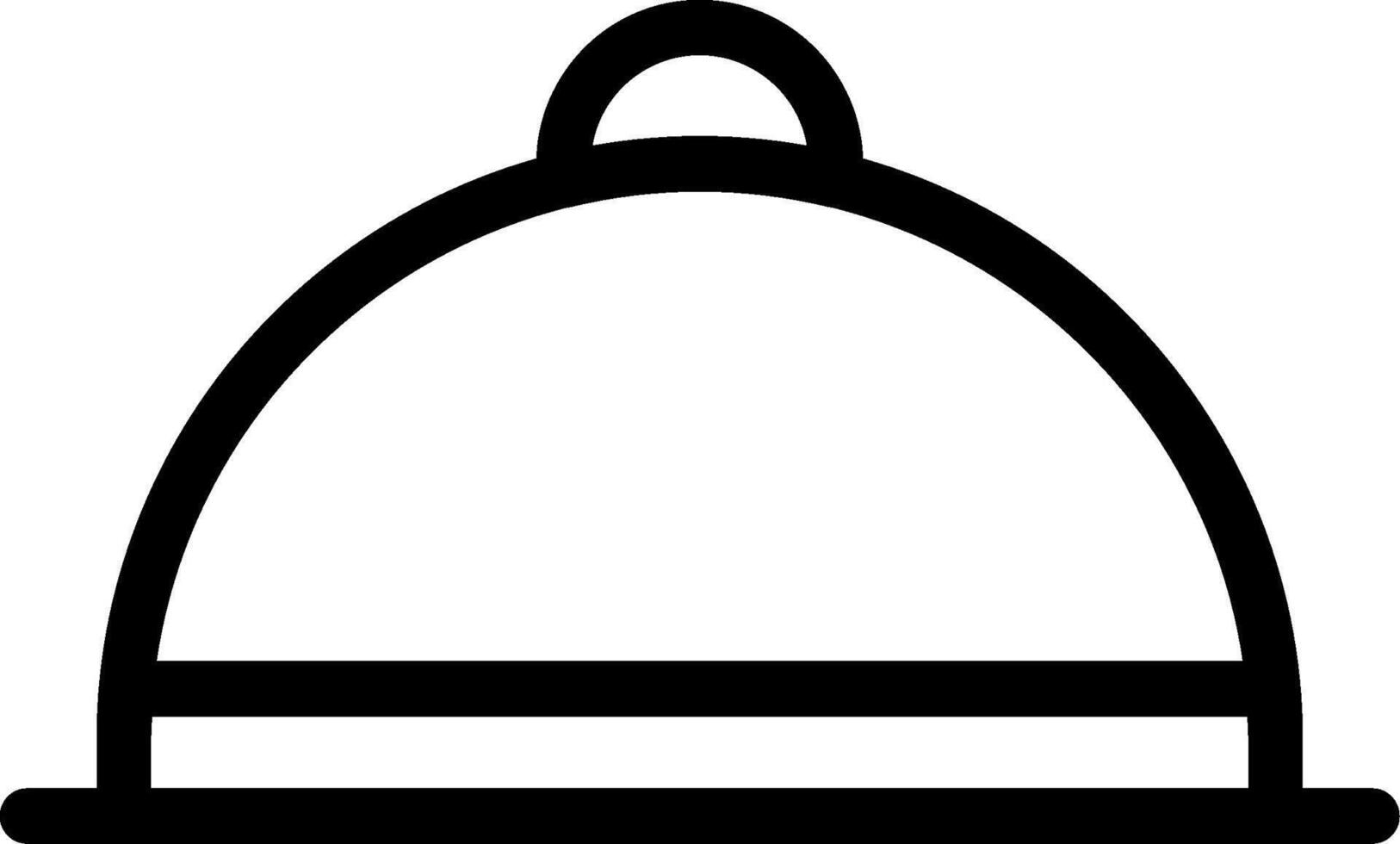 Dish Line Icon vector