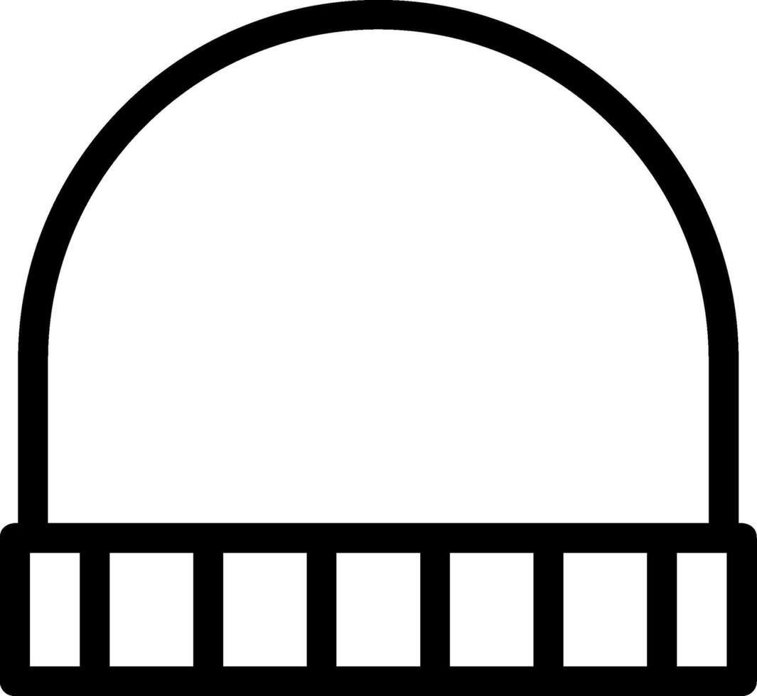 Beanie Line Icon vector