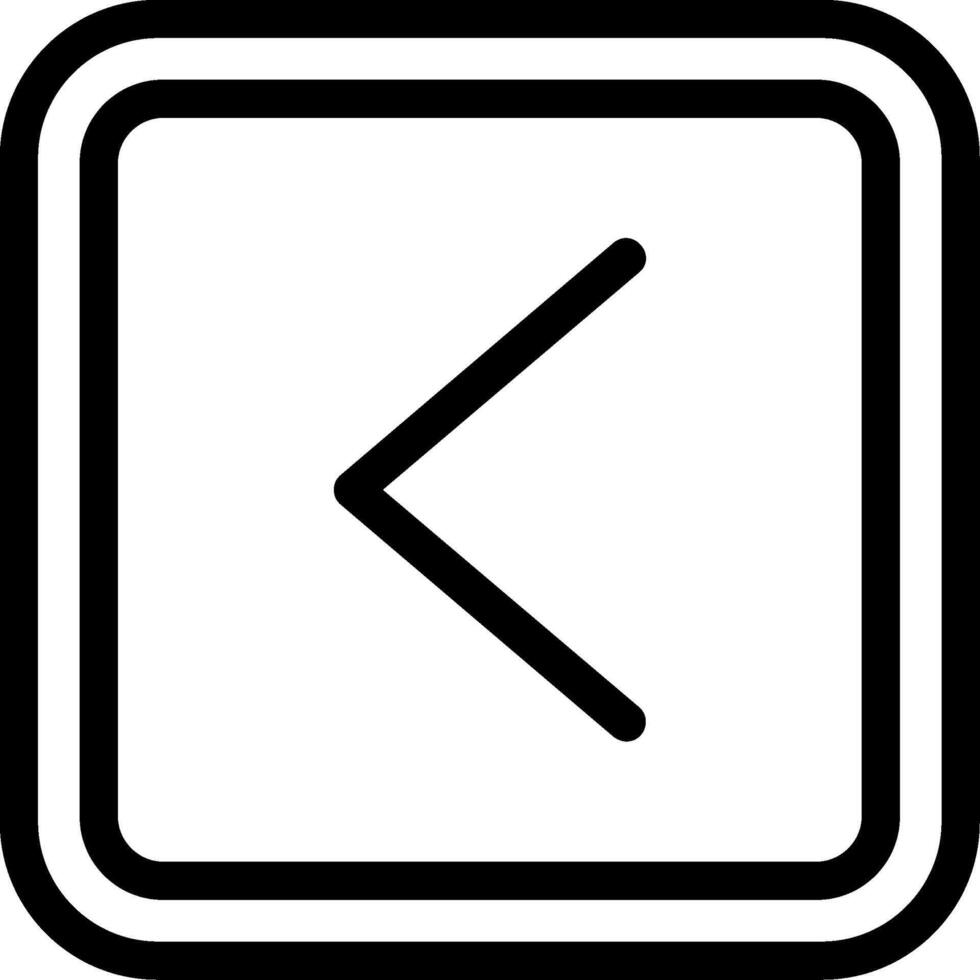 Left Line Icon vector