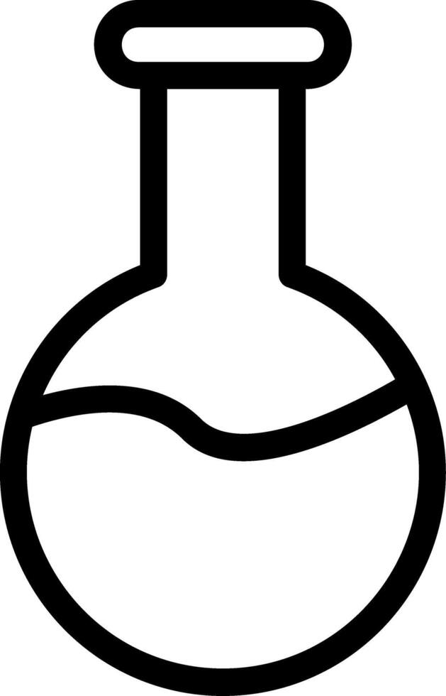 Flask Line Icon vector