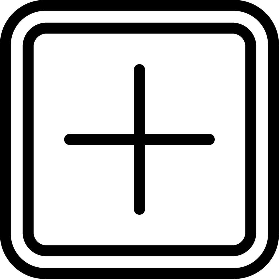 Plus Line Icon vector