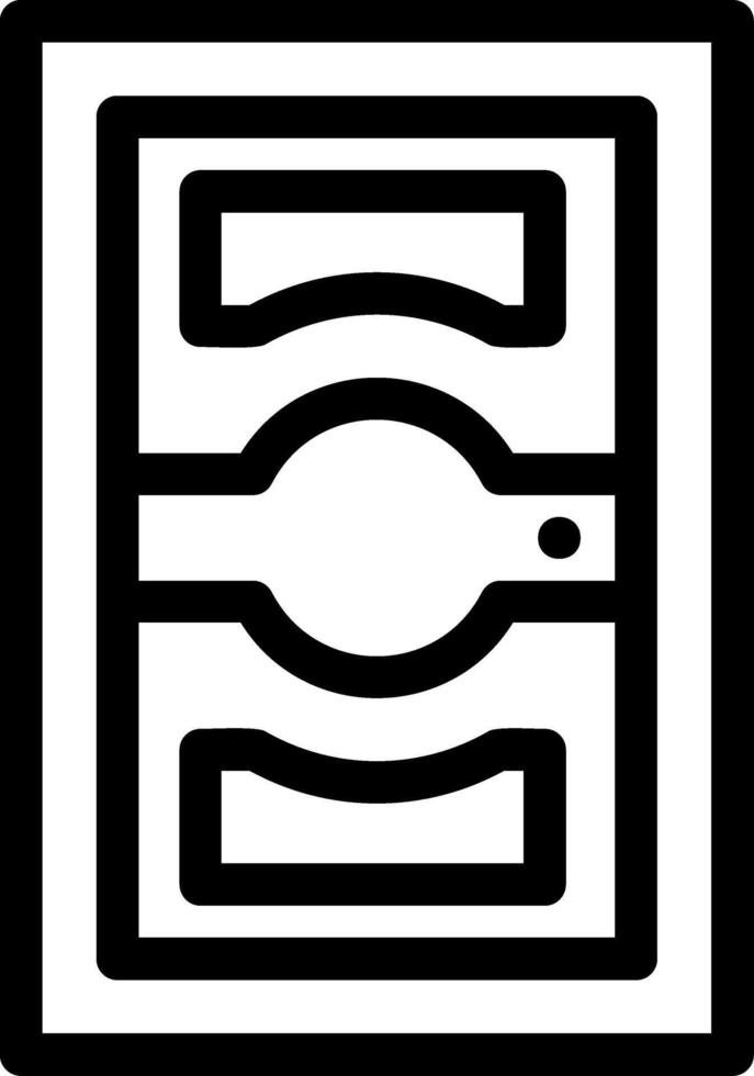 Door Line Icon vector