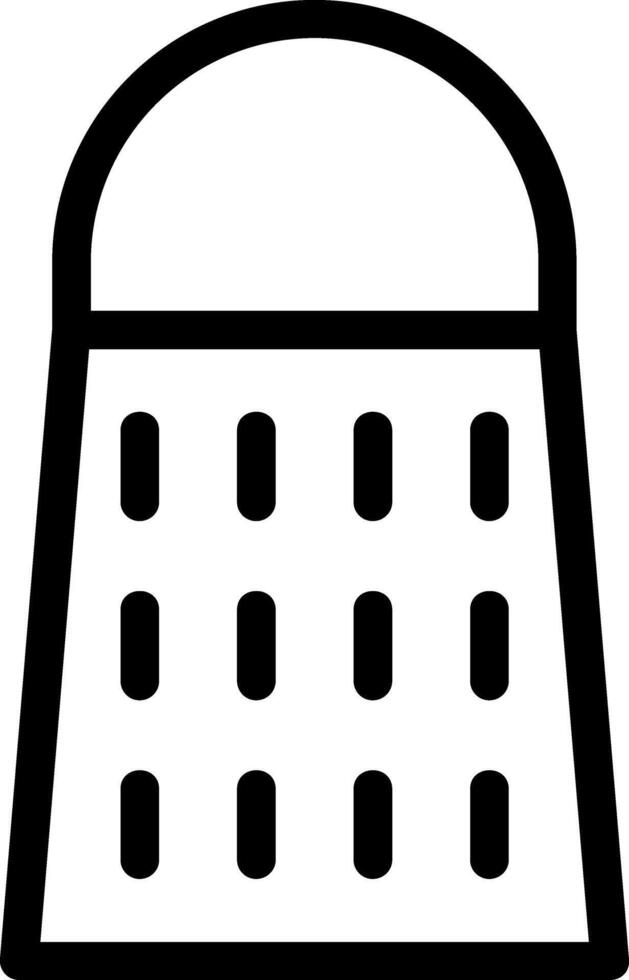 Grater Line Icon vector
