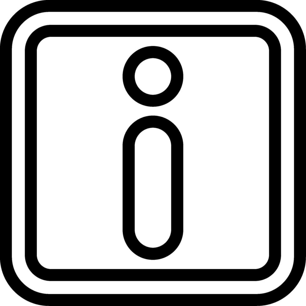 Info Line Icon vector