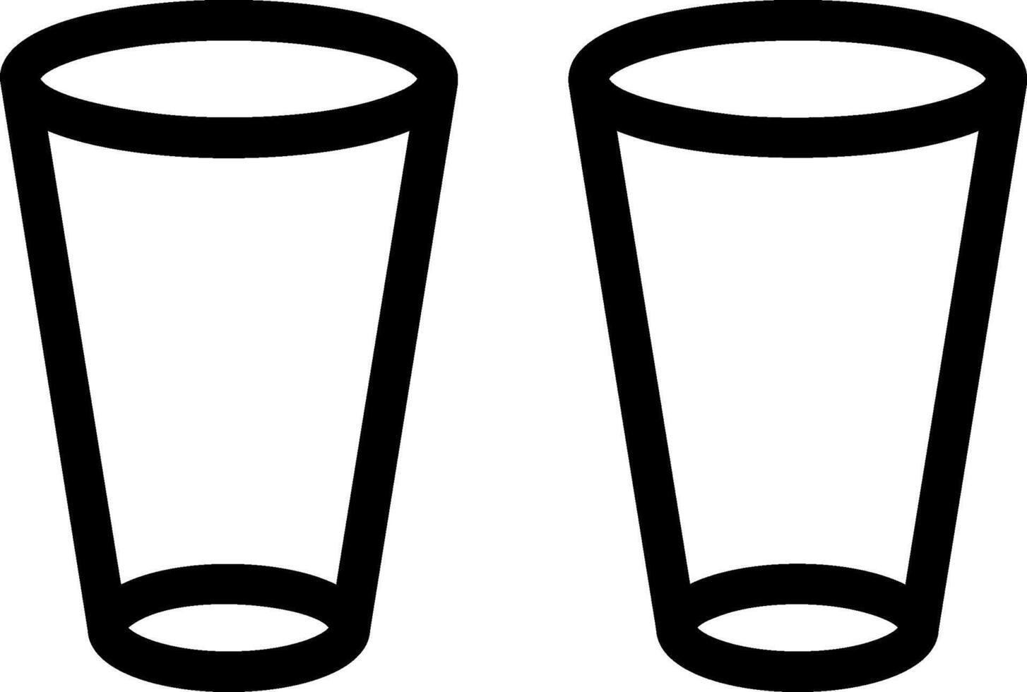 Glasses Line Icon vector