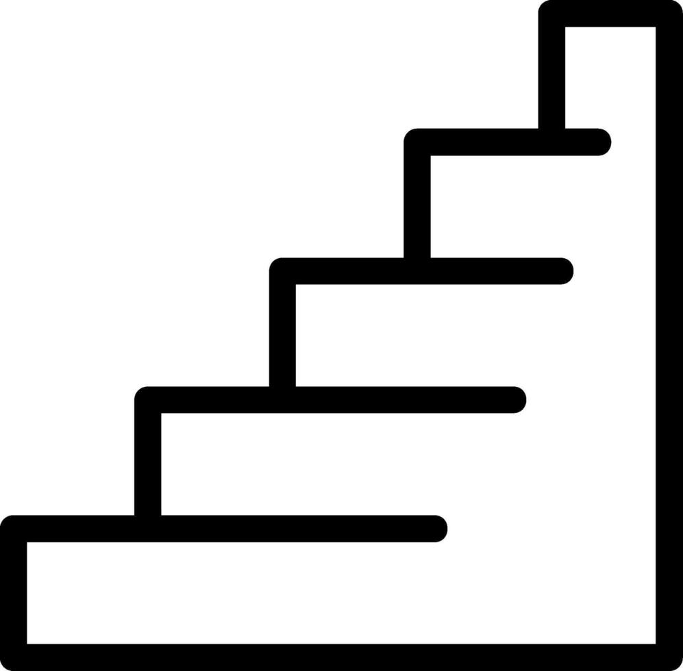 Stairs Line Icon vector
