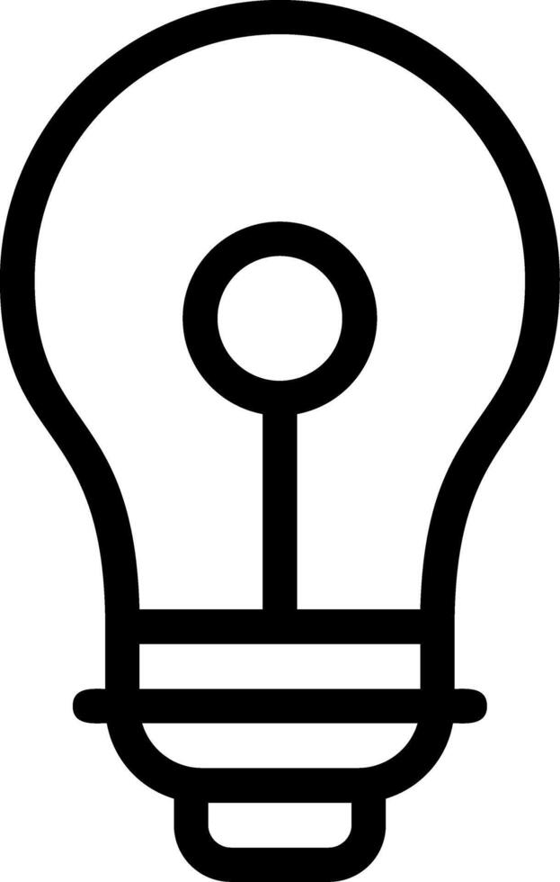Bulb Line Icon vector