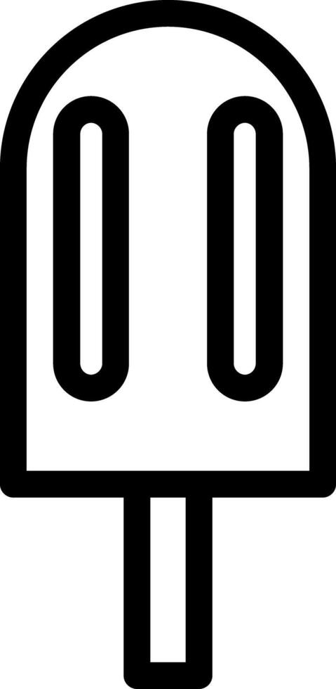 Ice Lolly Line Icon vector