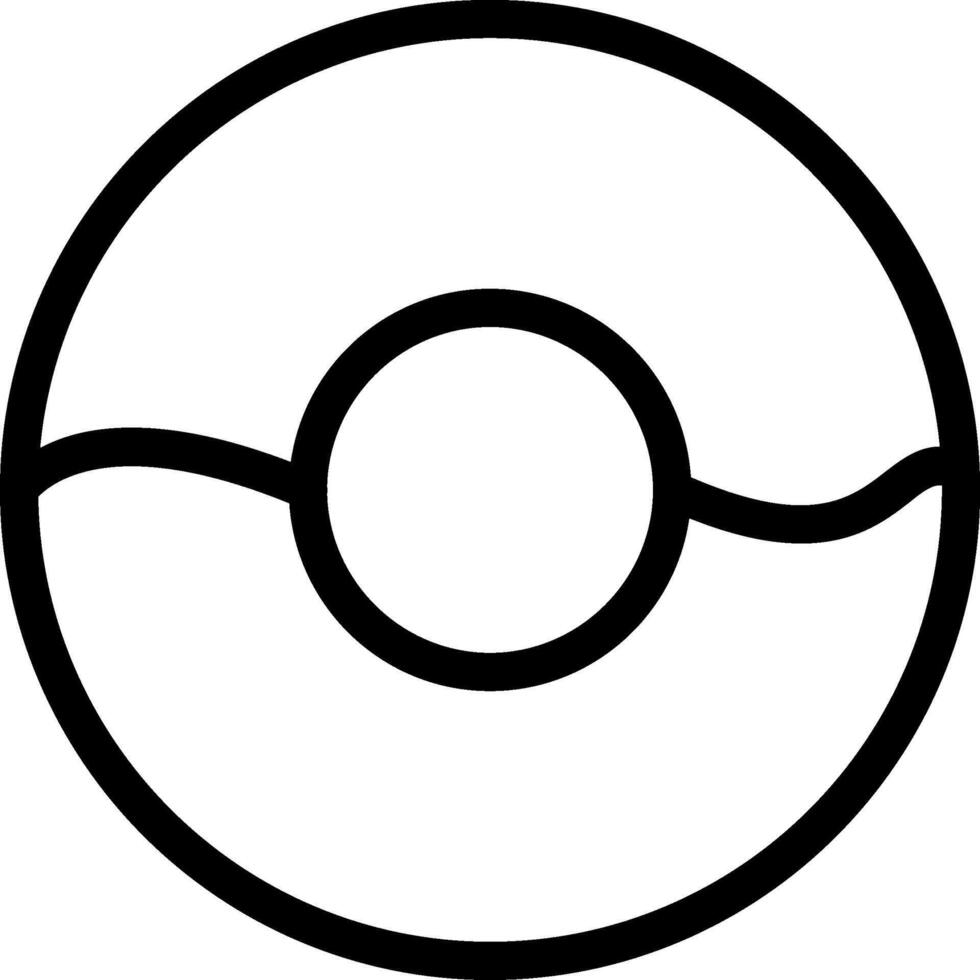 Donut Line Icon vector