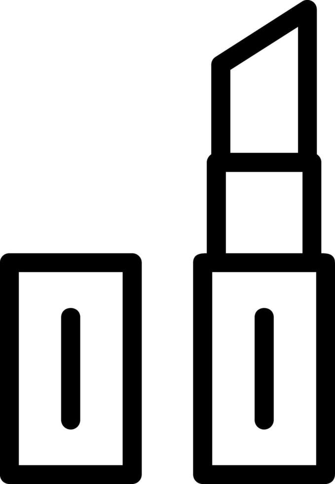 Lipstick Line Icon vector