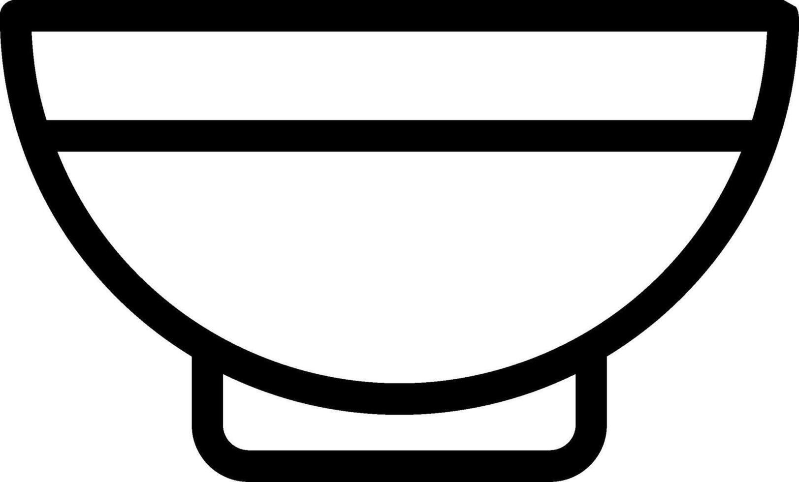 Bowl Line Icon vector
