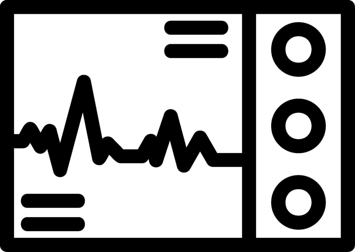 Ecg Line Icon vector