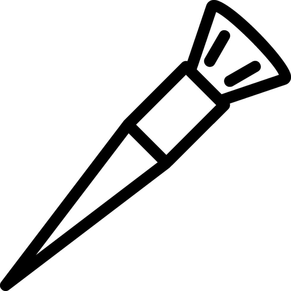 Mackup Brush Line Icon vector