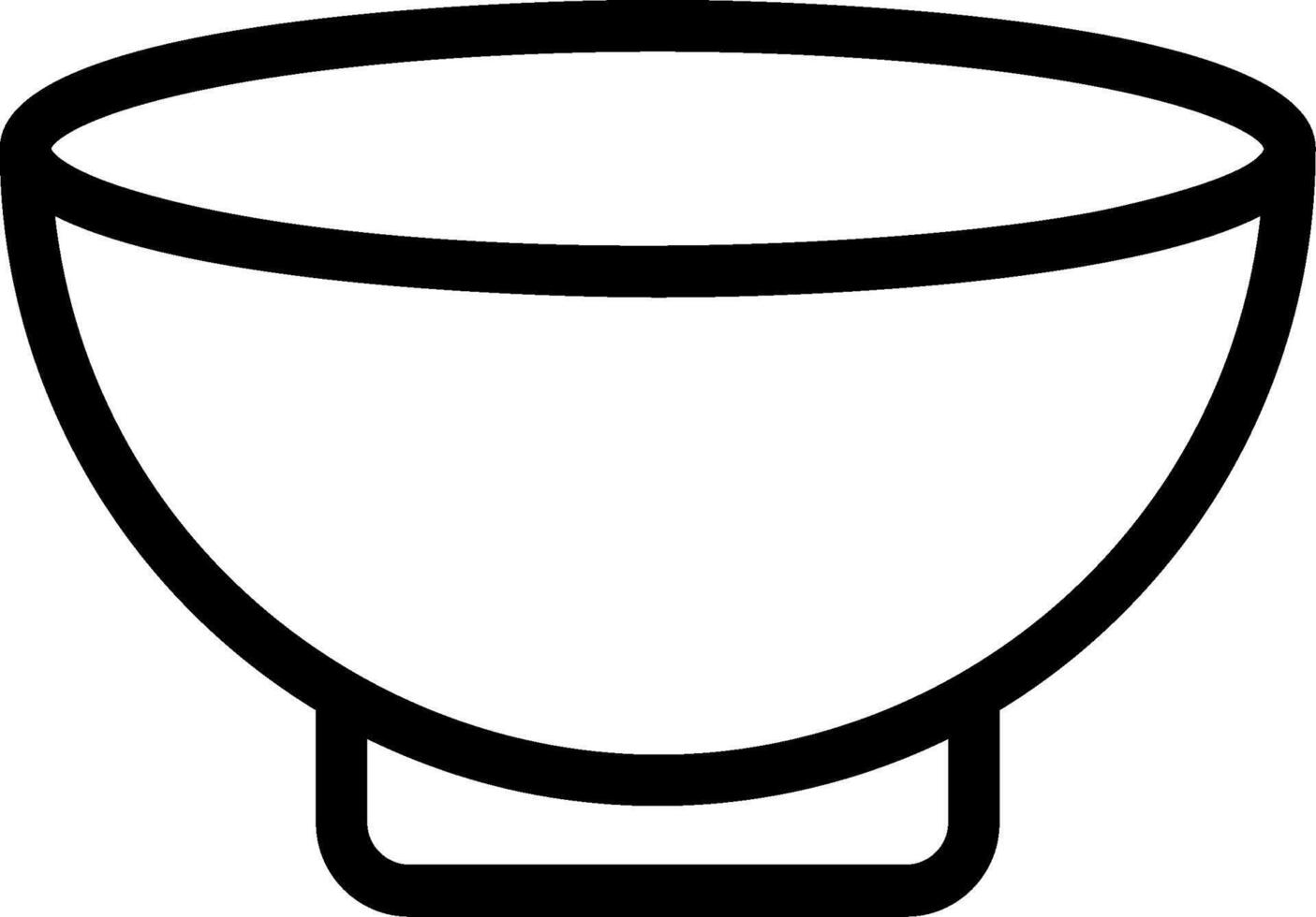 Bowl Line Icon vector