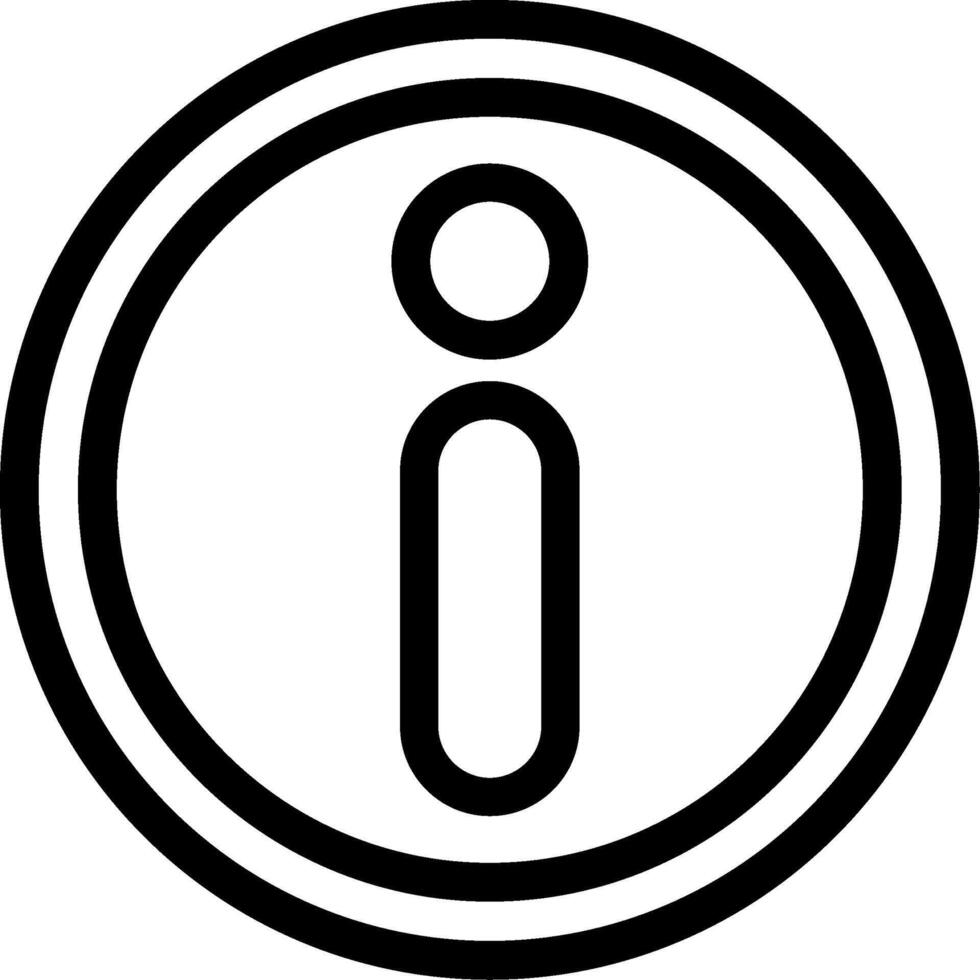 Information Line Icon vector