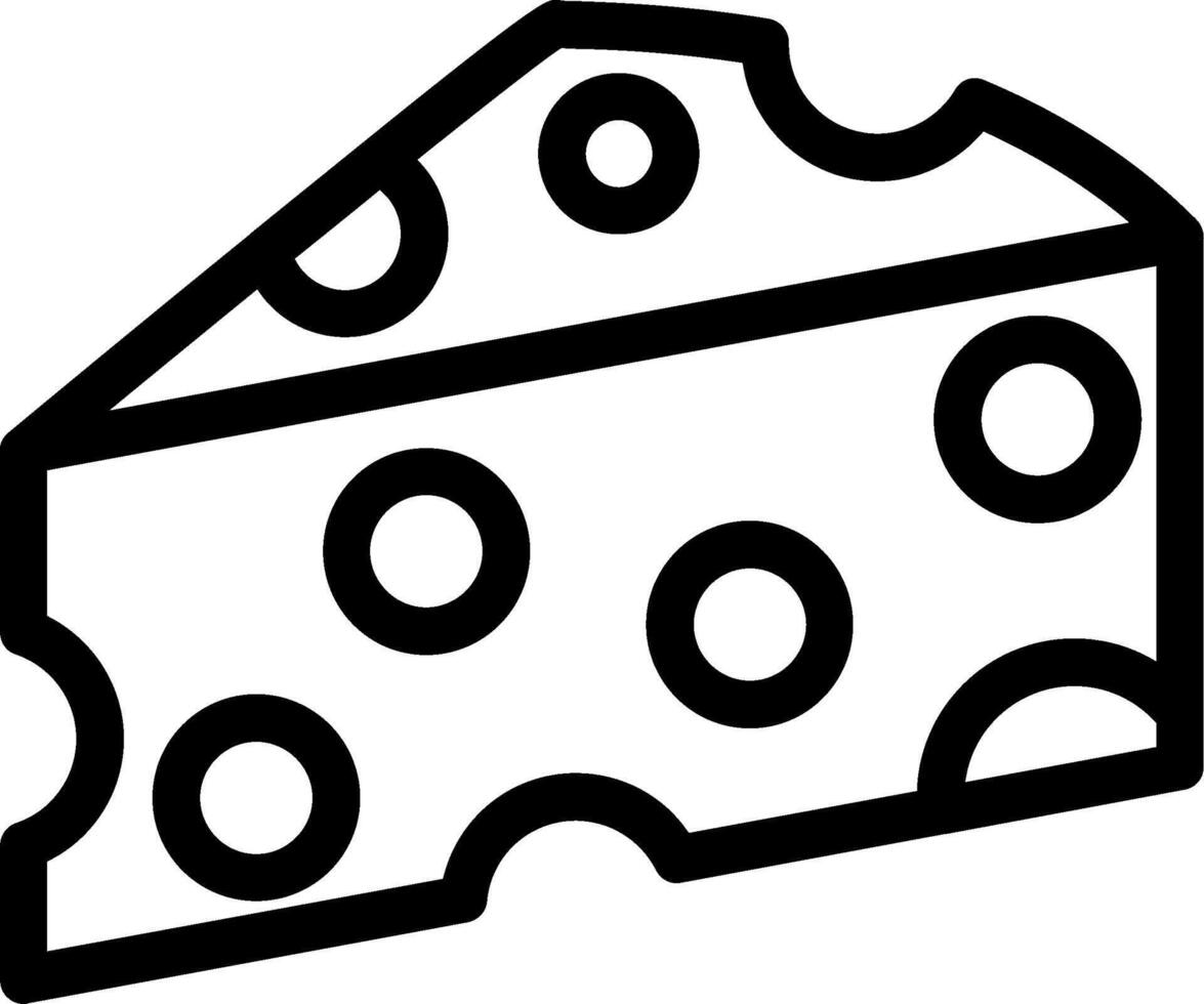 Cheez Line Icon vector