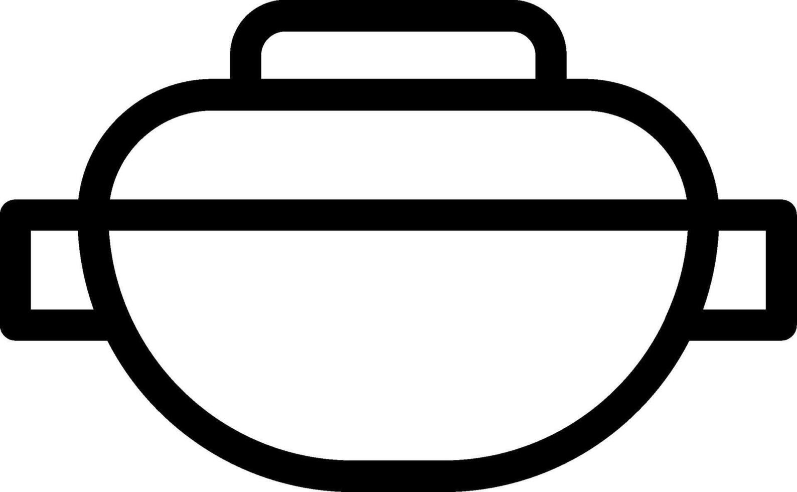 Hot Pot Line Icon vector
